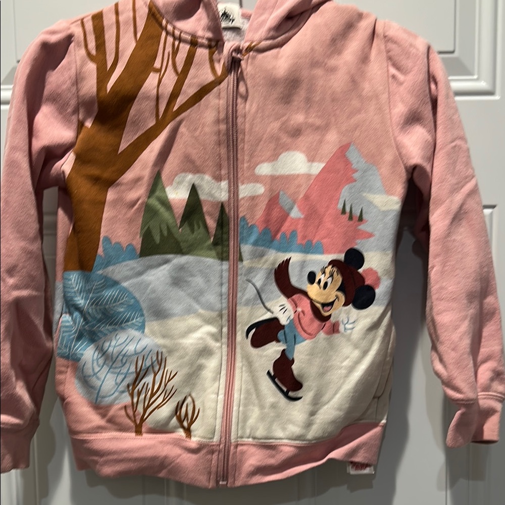 Disney Kids Pink Hoodie with Mickey Mouse